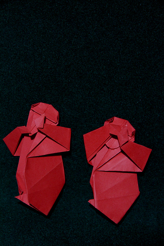 chinese new year monkey origami