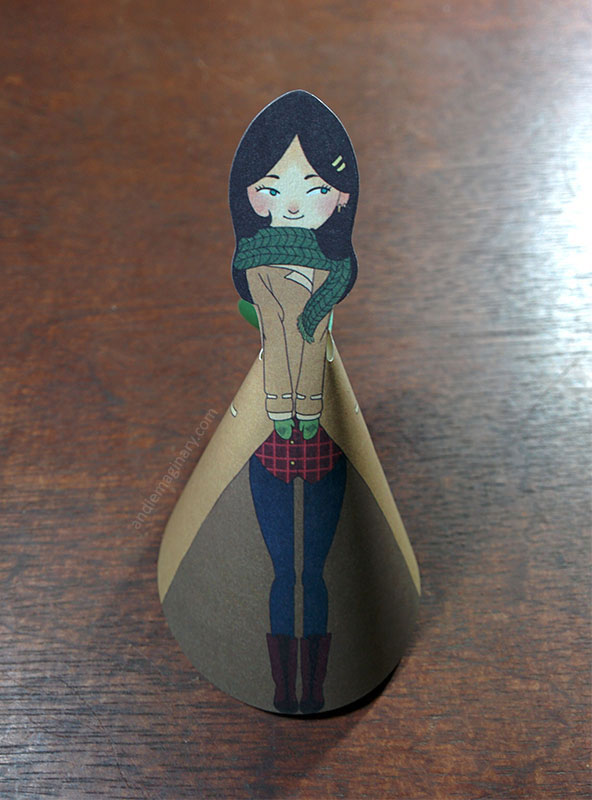 Noted Paper Estancia note stationary girl paper doll note