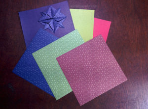 Noted Paper Estancia origami double sided paper star