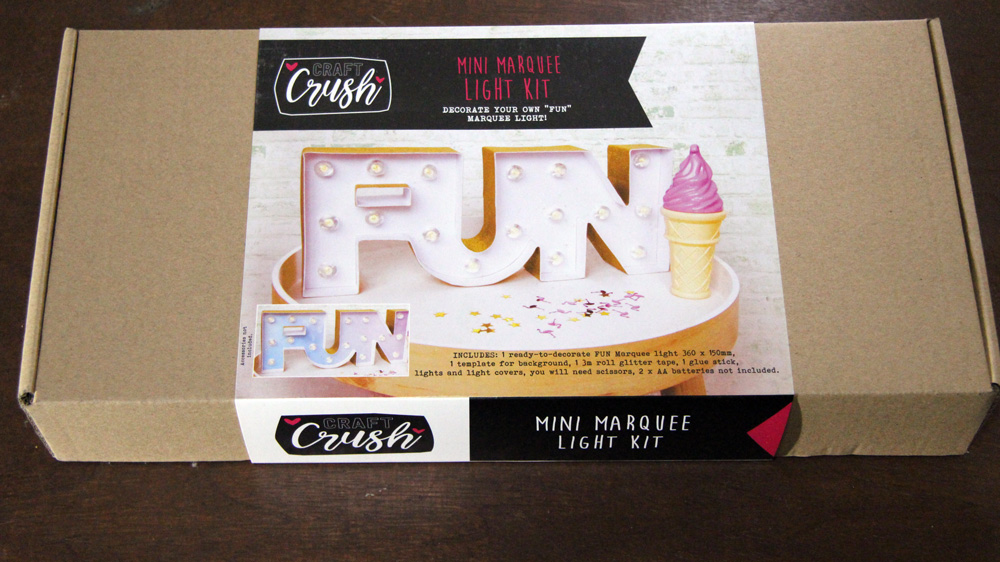Craft Crush Mini Marquee Kit box