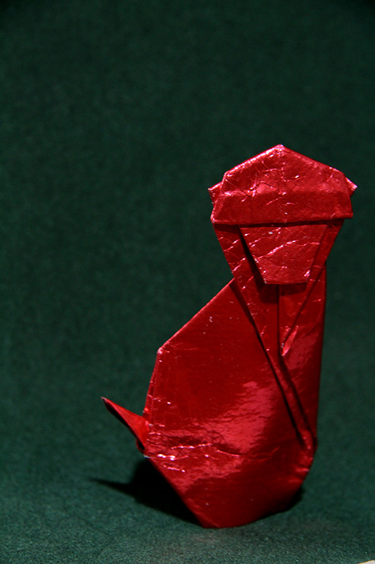 chinese new year monkey origami